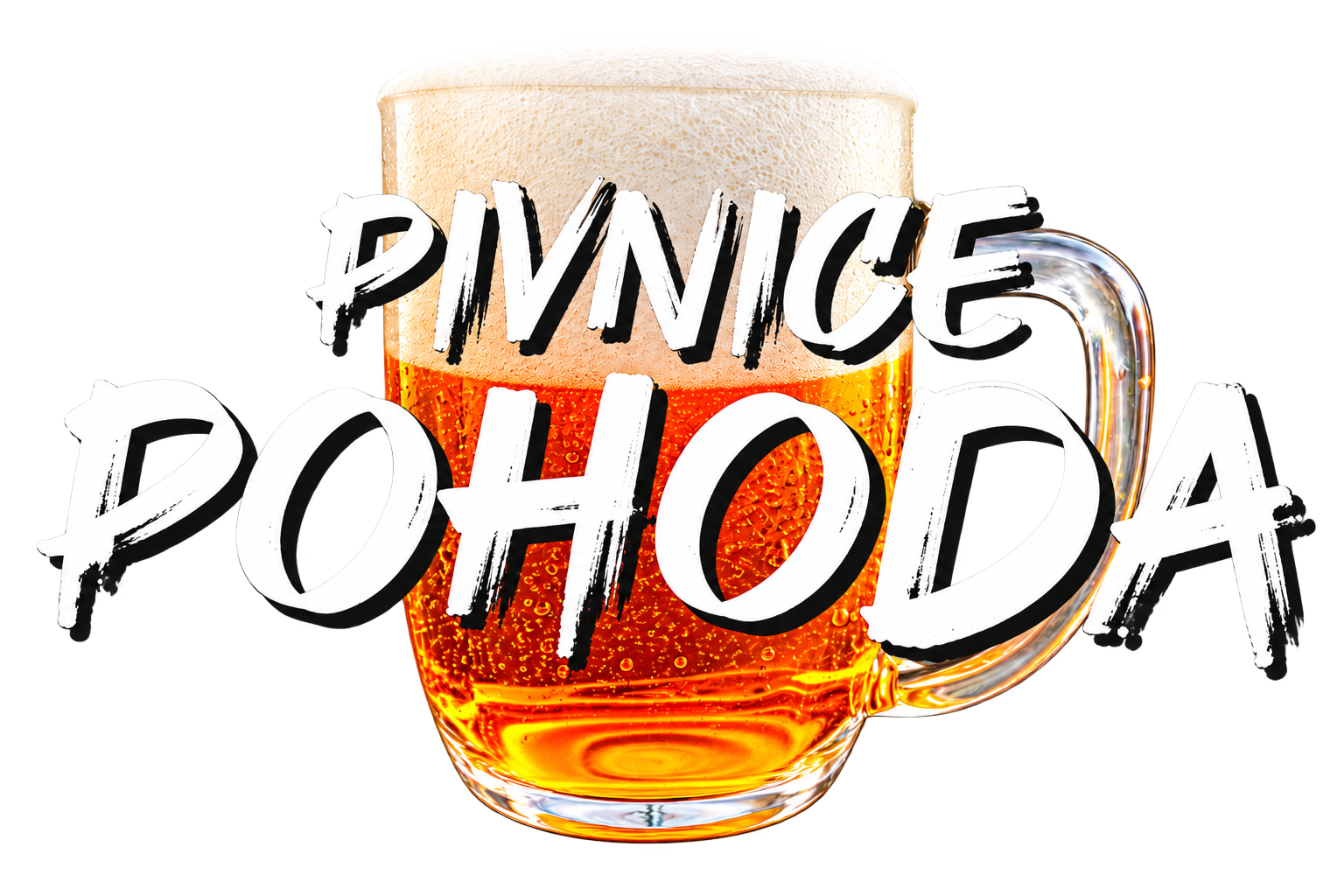 Logo Pivnice Pohoda se sklenicí piva